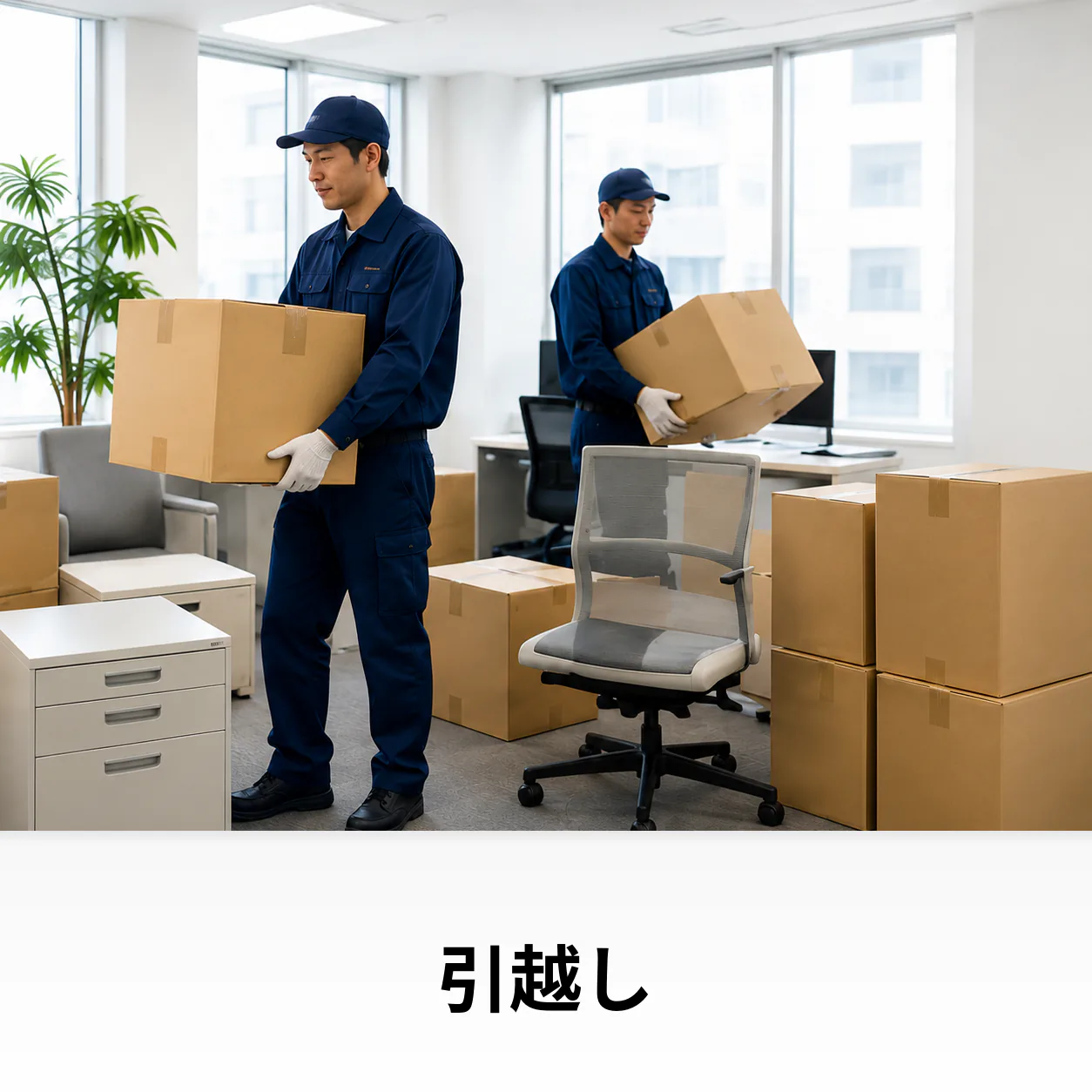 オフィス引越し作業のイメージ